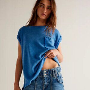 Free People We The Free Our Time Tee Size M NWOT